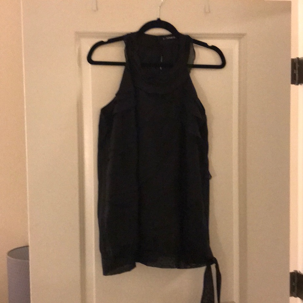 Black sheer tank blouse